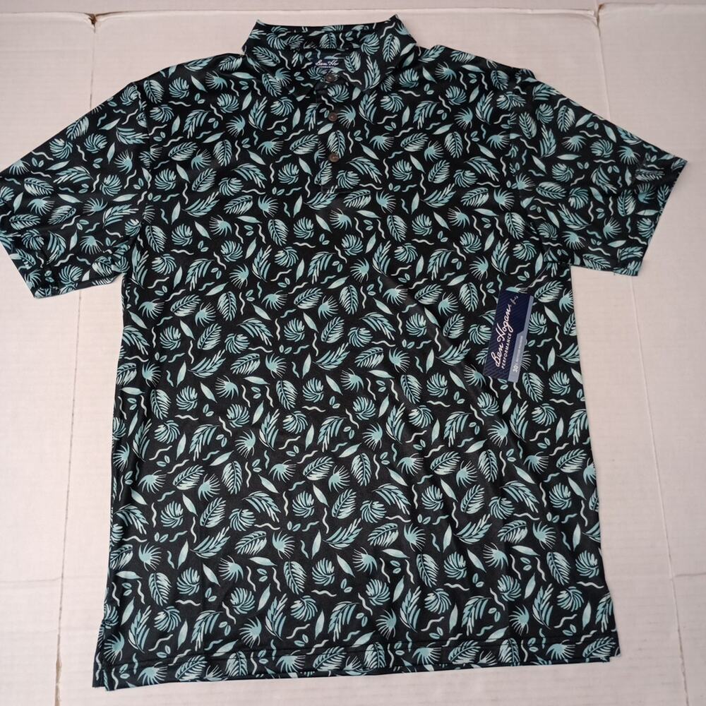Ben Hogan Polo Shirt Men's Size S 34/36‎ Floral Print UPF 15